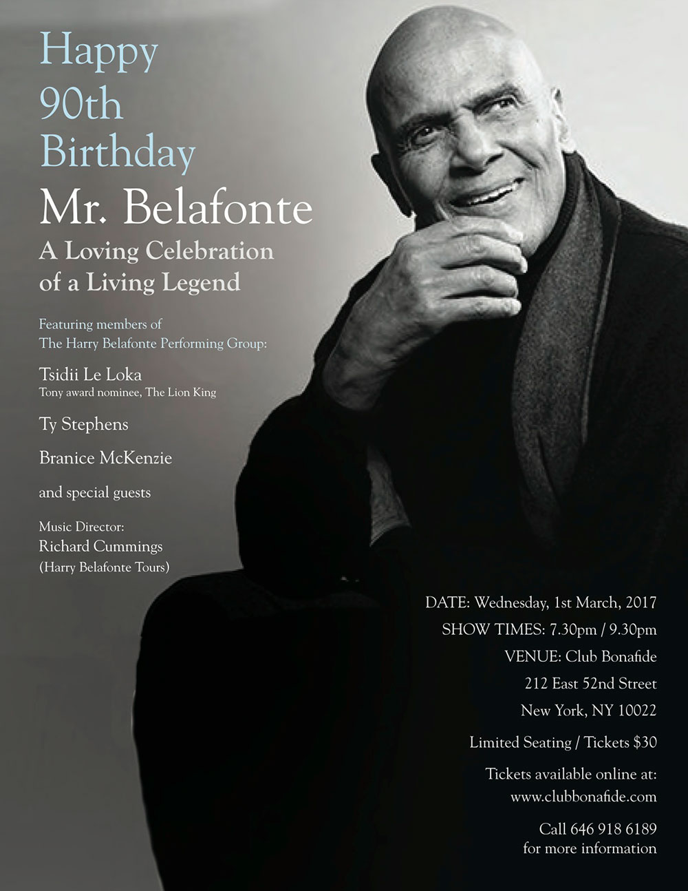 Happy 90th Birthday Mr. Belafonte