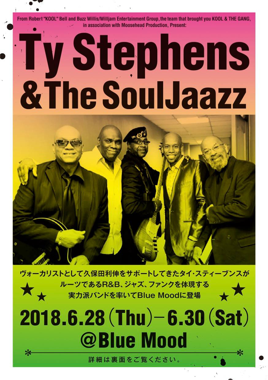 Ty Stephens & The SoulJazz in Tokyo at Blue Mood