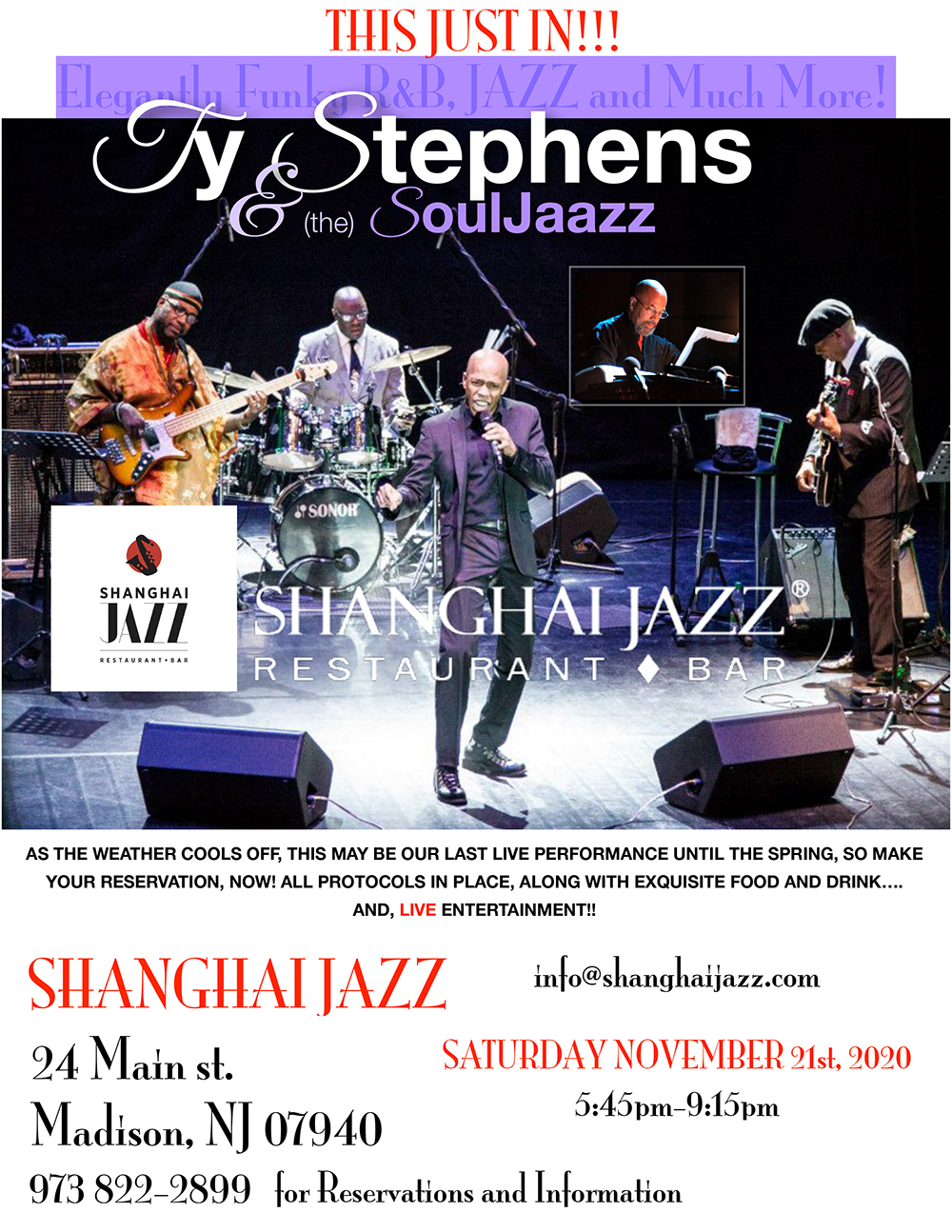 Ty Stephens & (the) SoulJaazz at Shanghai Jazz