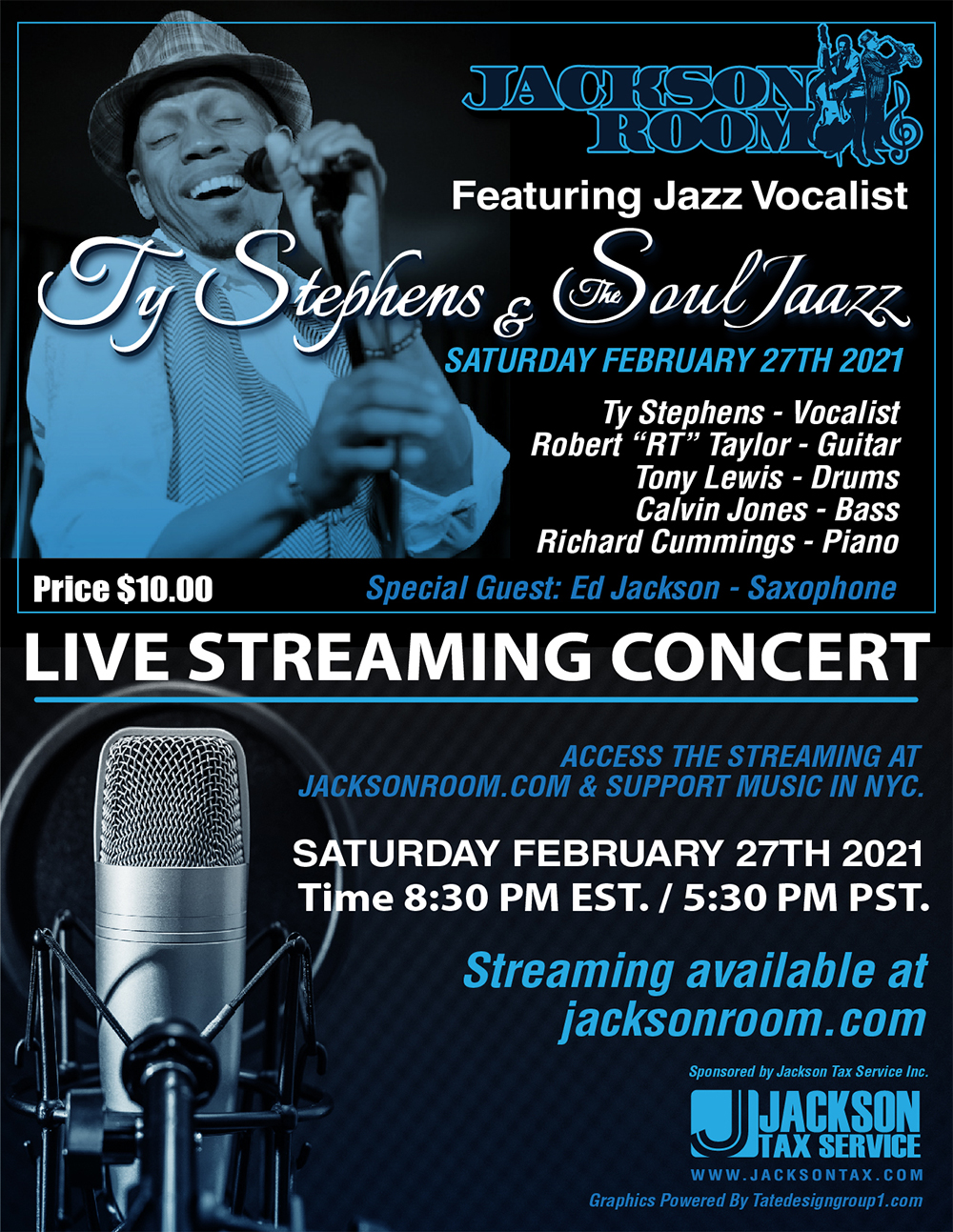 Jackson Room Live Streaming Concert